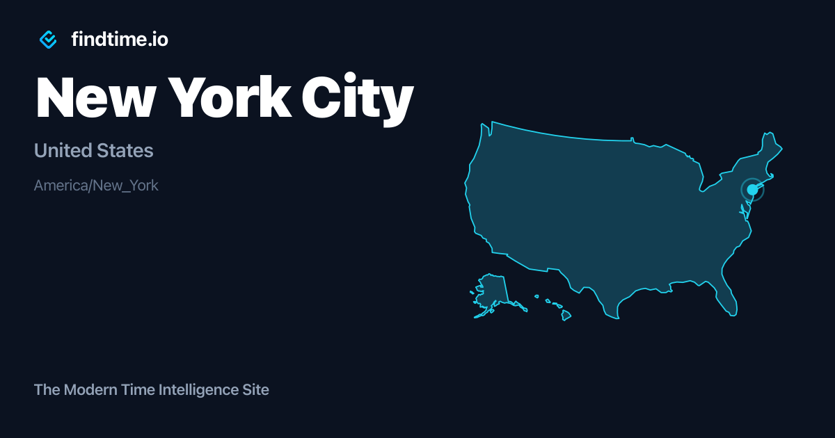 Current Local Time in New York City, United States | findtime.io
